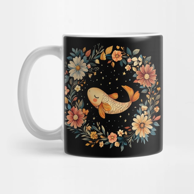 Pisces Zodiac Art – Mystical Water Sign Illustration by TuncGK